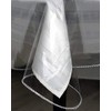Deluxe Clear Plastic Tablecloth Protector 100% Waterproof Oil-Proof Spill-Proof Vinyl