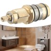 Snblzhef Thermostatic Shower Valve,Thermostatic Spool,Brass Replacement Thermostatic Shower Mixer Valves