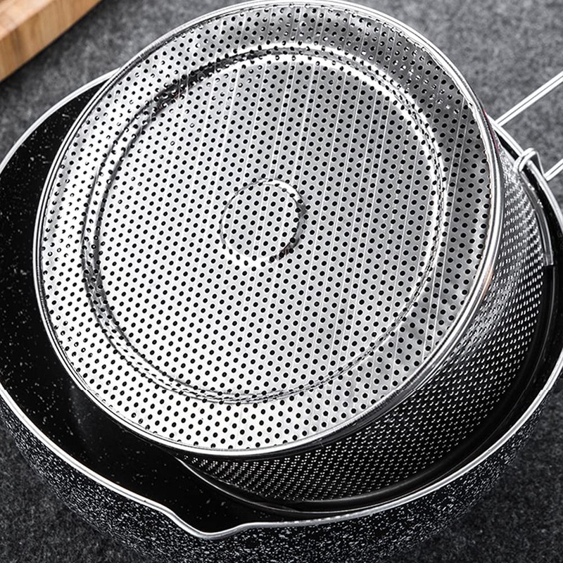 EKDJKK Stainless Steel Deep Frying Basket with Long Handle, Fried