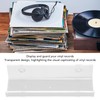 6 Pcs Acrylic Record Shelf Wall Mounted Clear Vinyl Record