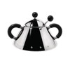 Alessi - Sugar Bowl with Spoon - Colour: Black -
