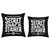 Secret Snack Stasher Throw Pillow