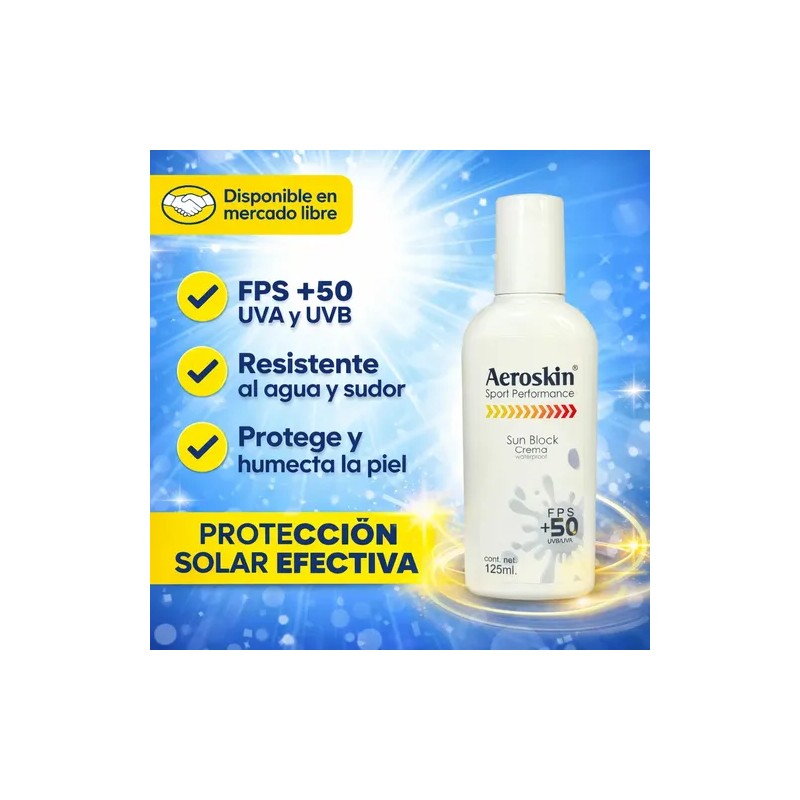 Aeroskin Protector Solar Fps 50 Invisible Óxido De Zinc