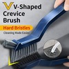 11PCS Crevice Cleaning Brush Set, Hard Bristle Gap Cleaning Tool,