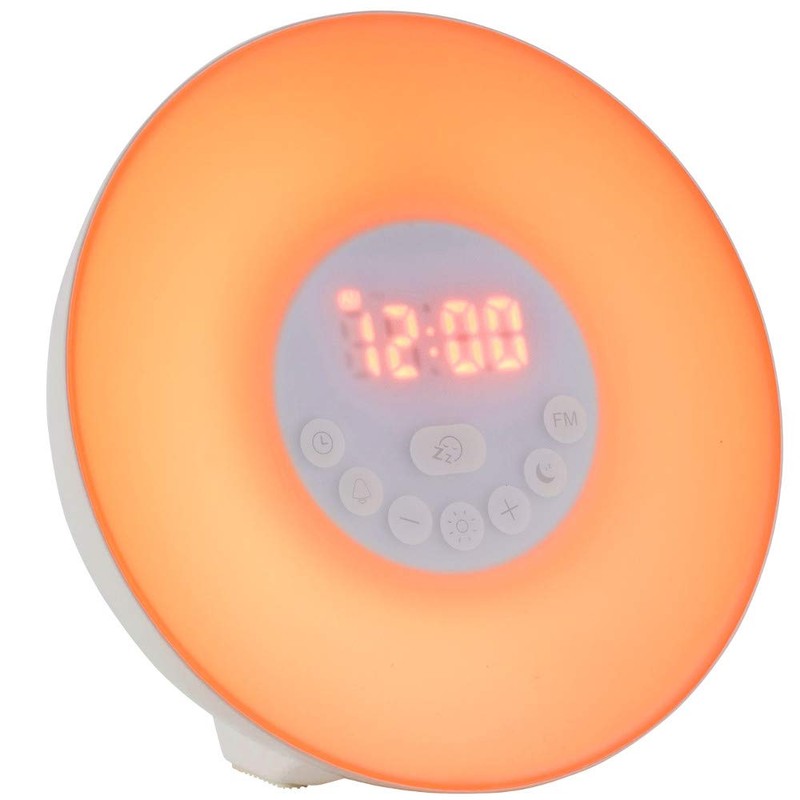 TFA Dostmann Daylight Alarm Clock, Wake Up Light, 60.2019.02, Light
