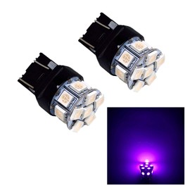 PA LED 2PCS 13SMD T20 7443 PURPLE Auto LED Bulb 12V for Turn Signal Side Marker Stop Backup Tail Light (7440 7440A 7440NA 7440 7440SV 7443NA 7441 7443 7443R 7444 992 WY21W W21/5W W22W Available)