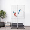 Giciashop 49-Inch Wrought Iron Bird Cage, 3 Tier Large Bird
