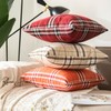 RKAAS HOME Pack of 4 Decorative Luxurious Tartan Check Square