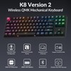 Keychron K8 Version 2 TKL Wireless Mechanical Keyboard, QMK/Launcher Bluetooth
