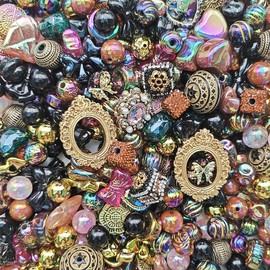 Acrylic Beads Mix(16mm)-Beading making-Bead Assortmens-DIY:_Purple Gothic_150ml