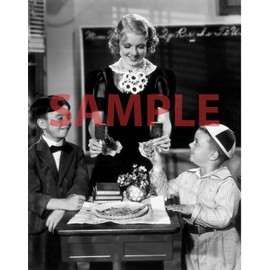 Little Rascals Alfalfa and Spanky- Our Gang Kids Black and White 8" X 10"