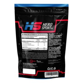 Glutamina Polvo 650 Gr 130 Servicios, Sin Sabor Hero Sport                                                                                            