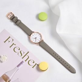 ANNEFIT Leather Watch Straps for Men and Women, Quick Release Replacement Strap, 12 mm, 13 mm, 14 mm, 16 mm, 18 mm, 20 mm, 22 mm, 18 mm, Leather, No gemstone