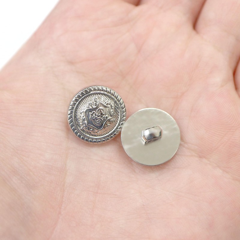 Blazer Buttons, Lightweight, Silver, Footed Buttons, Resin Buttons, Suit Buttons,