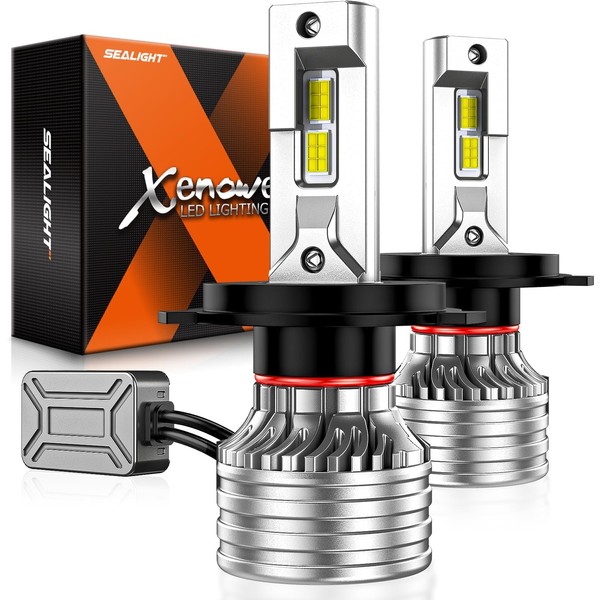 SEALIGHT H4/9003 Bulbs, 55,000LM H4 Fog Bulbs, with 360° Adjustable
