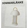 IKEA New IKEA Sommarlanke LED Decorative Table Lamp, Yellow/ Glass,