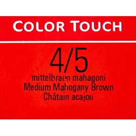 Wella Color Touch 4/ 5 Medium Brown Mahogany Pack of 2 (2 x 60 ml)