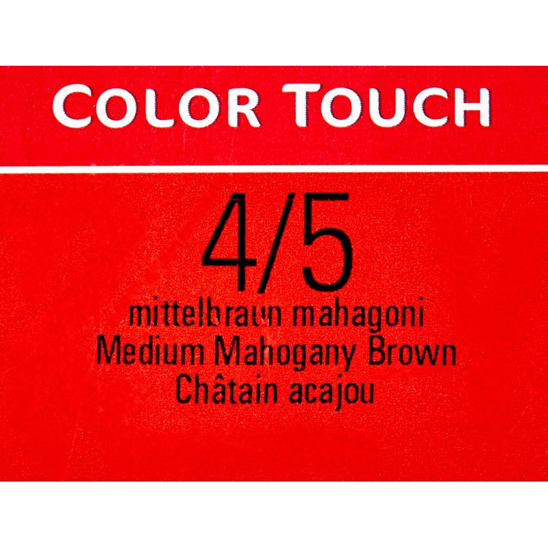 Wella Color Touch 4/ 5 Medium Brown Mahogany Pack of