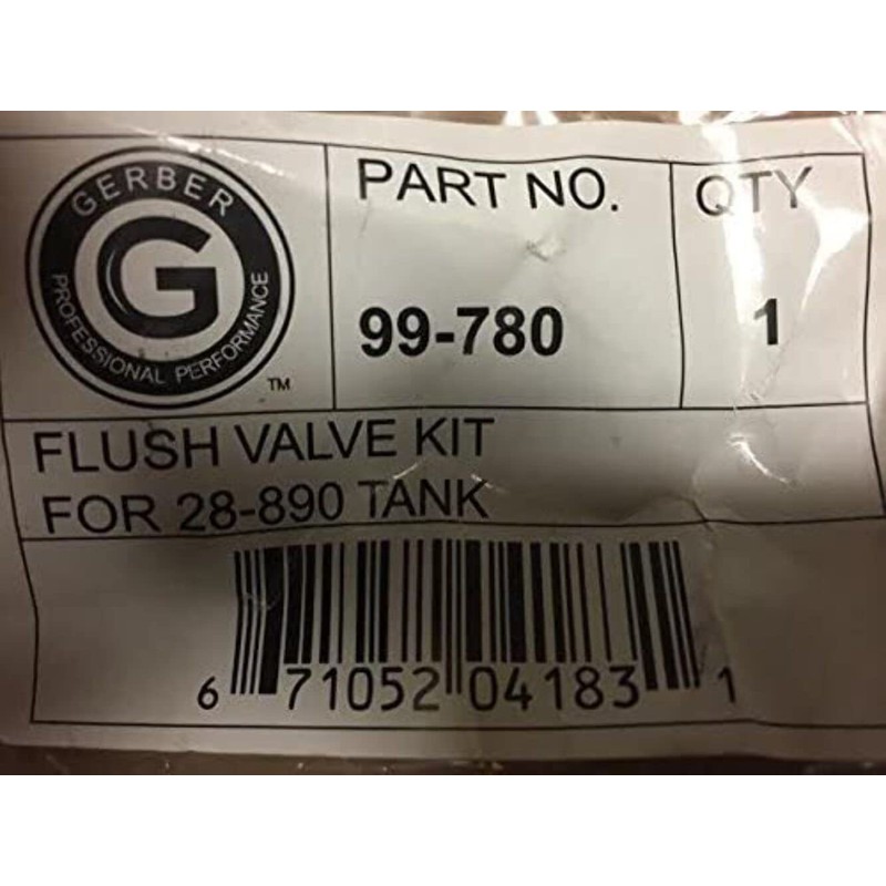 Gerber G0099780 Flush Valve for 28-890 Tank