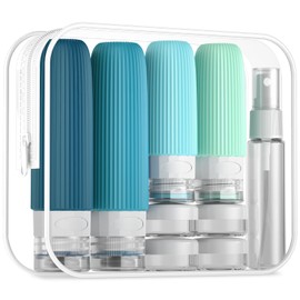 Mrsdry Mrsdry 16 Pack Travel Bottles Set, TSA Approved Leak Proof Silicone Squeezable Containers for Toiletries, Refillable Travel Accessories for Conditioner, Shampoo, Lotion & Body Wash Accessories