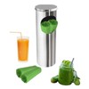 Dispensador de Popotes de Acero Inoxidable, 34 cm Alto, 2500