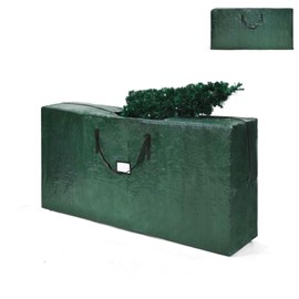 SPOTRAVEL 9FT Christmas Tree Storage Bag, Waterproof Xmas Tree Bags with Label Slot and Reinforced Handles, Artificial Tree Decorations Zip Bags