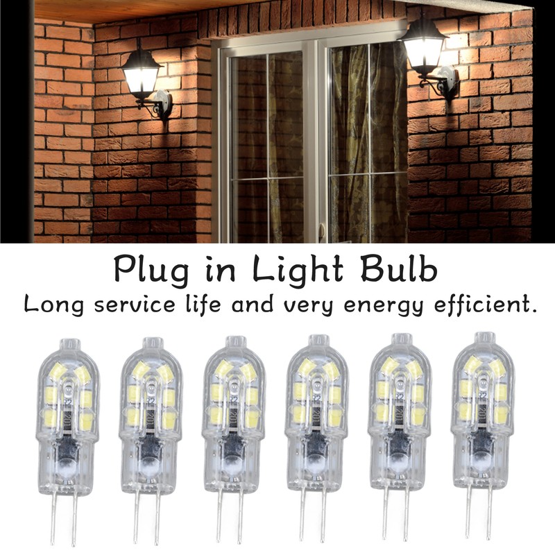 10 Pack G4 2835 LED Bulb Transparent Led Lamp Plug