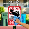 Faittoo Large No Dumping Sign, Property Protected By Video Surveillance