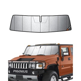 Pigenius Car Windshield Sun Shade for 2003-2009 Hummer H2,Car Window Shades-HyperShield