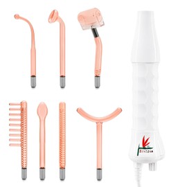 Elitzia- Dispositivo de tonificación de la piel para el cuidado facial de alta frecuencia con 7 tubos de electrodos y 2 opciones de colores ETSC640N (