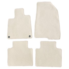 IKON MOTORSPORTS, Floor Mats Compatible with 2018-2022 Honda Accord, Black Nylon Carpet Front & Rear 4PC Set, 2019 2020