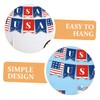 Alipis Independence Day Decor 2pcs American Flag Banner Patriotic Bunting