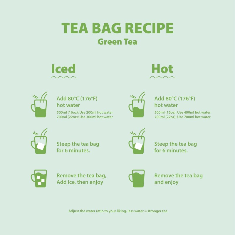 Hojalicious - Jasmine Green Tea (Espresso) Bags (100ct)