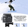 4K 30FPS Action Camera Ultra HD Underwater Camera 98FT Waterproof
