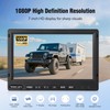 WOOCARTY 7-inch AHD1080P Wired RV Backup Camera System, IP69k Waterproof