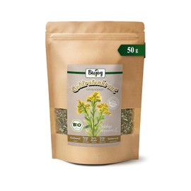 Biojoy Organic Goldenrod Tea (50g), Goldenrod Tea, Dried and Cut (Solidago virgaurea) | Goldrute, Kräutertee lose, Solidago virgaurea L