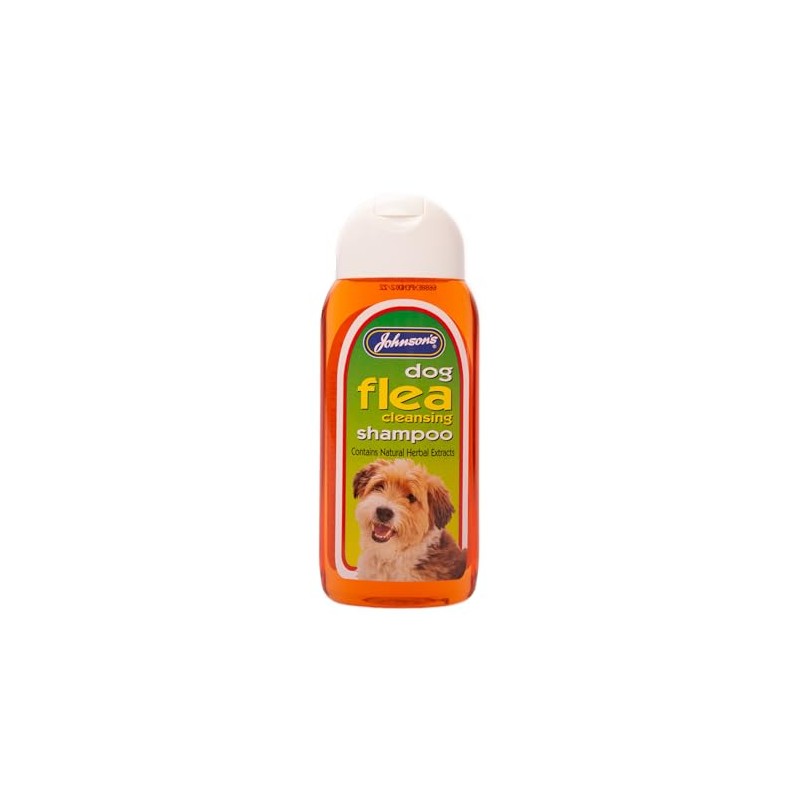 Johnsons Dog Flea Cleansing Shampoo - Eucalyptus and Citronella, Paraben-Free