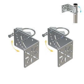 Amazmount 2 Pcs Anti Vibration Antenna Mount Hardware Accessories [ Without The Pole ] Pole Holder Antenna Pole Mount Kits