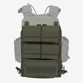 IDOGEAR Tactical Pouches Zip-on Panel Pouch Military Vest Accessory Bag for JPC 2.0 AVS CPC Vest (Ranger Green)