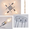 Dellemade Ceiling Light, 4 Lights Chandelier Ceiling Light for Living