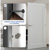 Misuyue Stainless Steel Wall Door Stop, 9.5 cm, Heavy Duty