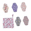 COLLBATH Washable Sanitary Napkins 5pcs Bamboo Sanitary Pads with Breathable