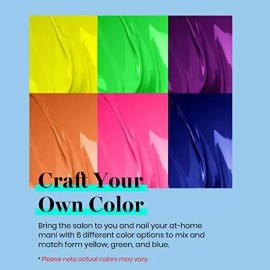 Beetles Gel Polish Gel Para Uñas Kit Con 6 Esmaltes De Color Neon Brillante