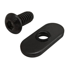 8020, 3393, 10 Series Bolt Combo, 1/4-20 x 0.5 Inch Button Head Socket Cap Screw with Slide in Economy T-Nut Steel Hardware 80/20 Nuts and Bolts Set (100 Pack)