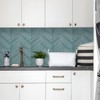 STICKGOO 10 Sheets Thicker Herringbone Peel and Stick Backsplash, 12.6”×9.7”