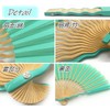 Nishikawa Shoroku Shoten UNEUNE Hand Fan (Mint), mint