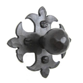 Bushere and Son Spanish Style Fleur De Lis Wrought Iron Cabinet Knob HK1 (Bronze)
