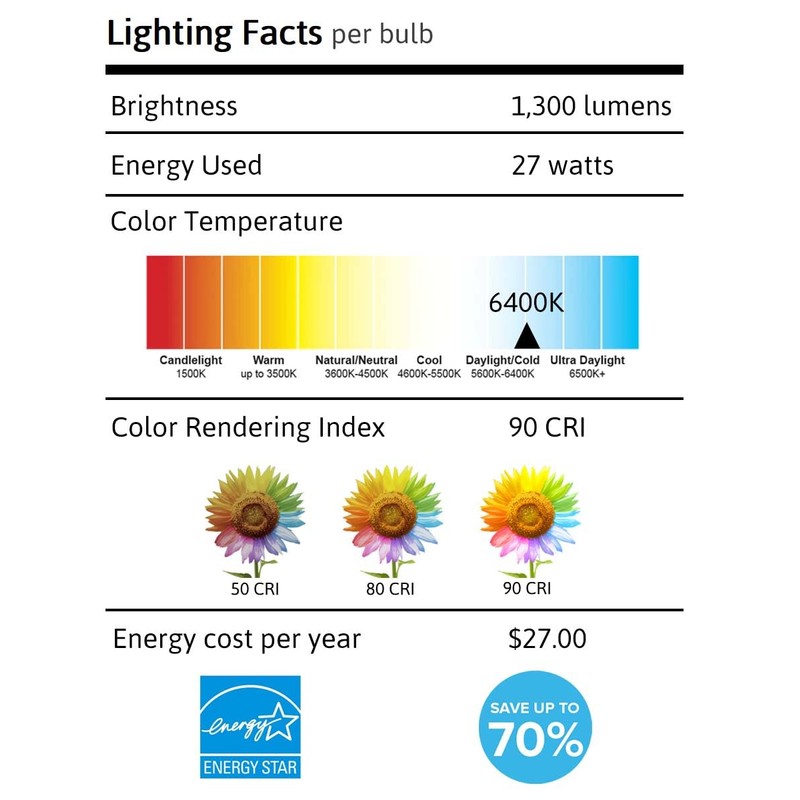 HomeConcept 18 Watt Full Spectrum CFL Replacement Bulb (Set of