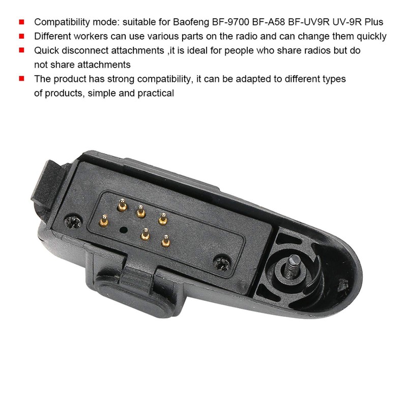 A58 UV9R Convertern, Talkie Headset Adapter for BF‑9700 BF‑A58 BF‑UV9R