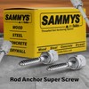 Sammys 8013925-25 Vertical Rod Anchor Super Screw with 1/2 in.